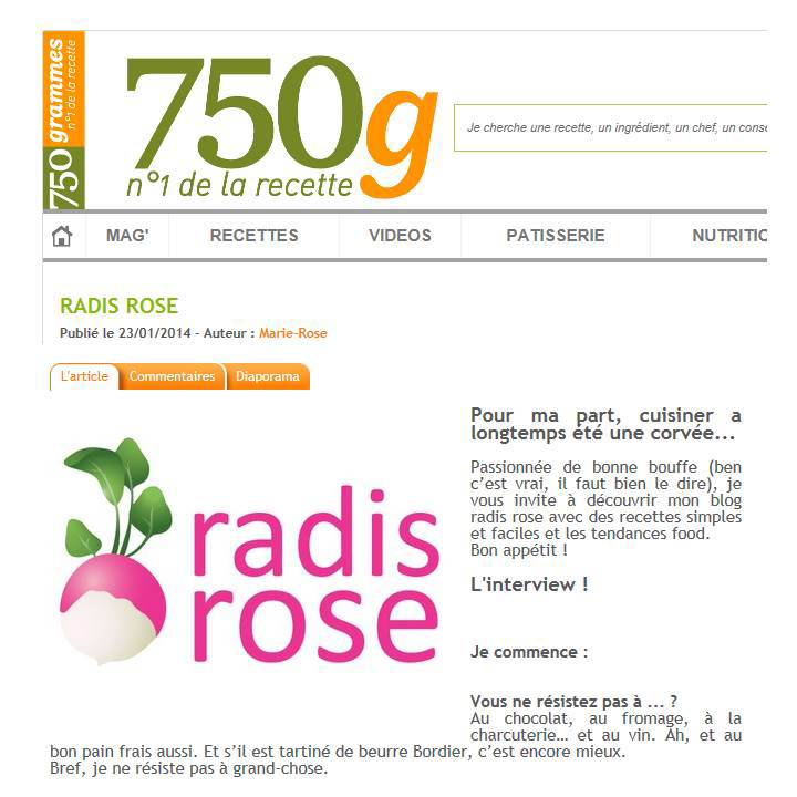 radis rose