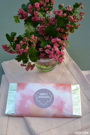 printable gratuit fête des mères radis rose