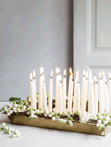 centre de table , Idées de décoration naturelle pour une table de Noël par radis rose #Noël #déco #deco #decoration #Noel