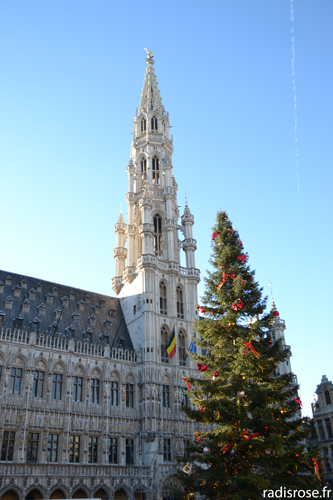 weekend à Bruxelles en décembre avec le marché de noël, la grand place par radis rose #Noël #Noel #bruxelles #chocolat