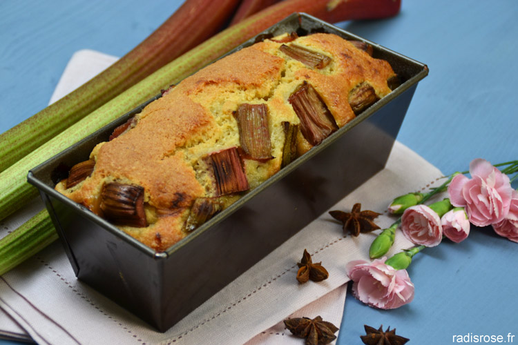 Recette cake rhubarbe badiane orange et la fête des plantes à Chantilly par radis rose blog voyage gourmand