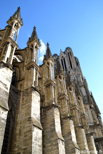 Cityguide Week-end à Reims en Champagne, visiter la cathédrale par radis rose
