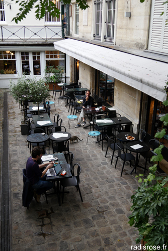 Restaurant italien Marcello avec terrasse à Saint Germain des Prés à Paris par radis rose #restaurant #paris #saintgermain