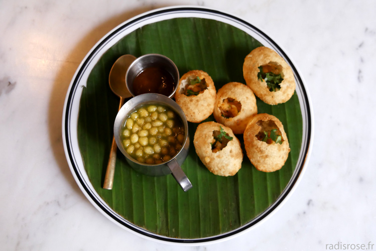 Desi Road, restaurant indien à Paris qui revisite la street food indienne, pani puri