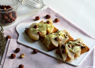 Tartine de pain d’épice Rocamadour poire et miel #rocamadour