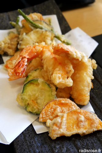 tempura de légumes, restaurant japonais iida à Dole dans le Jura