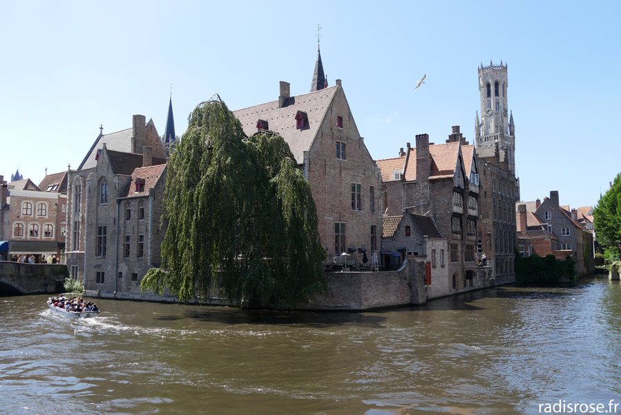 Une journée à Bruges, Le quai Rozenhoedkaai et les canaux de Bruges