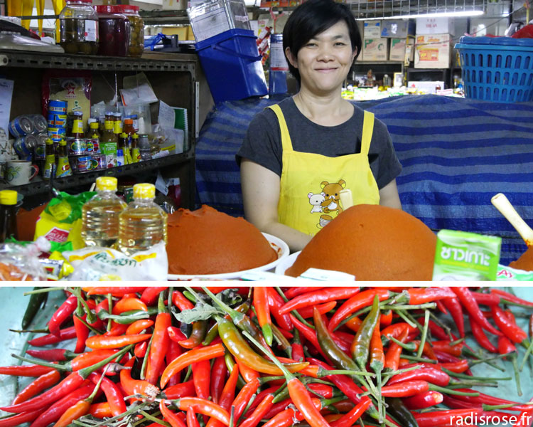 visite du marché, Cours de cuisine thaïlandaise à Chiang Maï avec Thaï Akha Kitchen