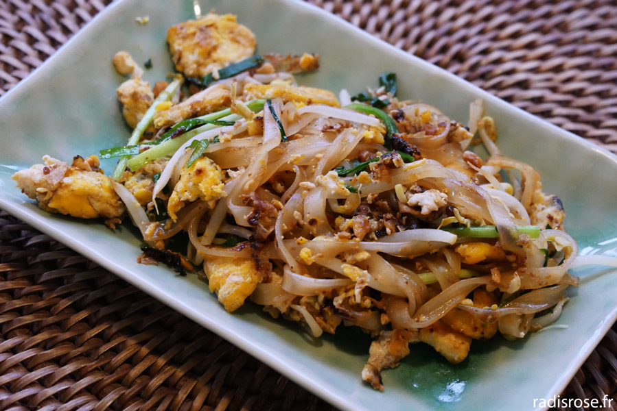 Recette Pad thaï, nouilles sautées aux crevettes