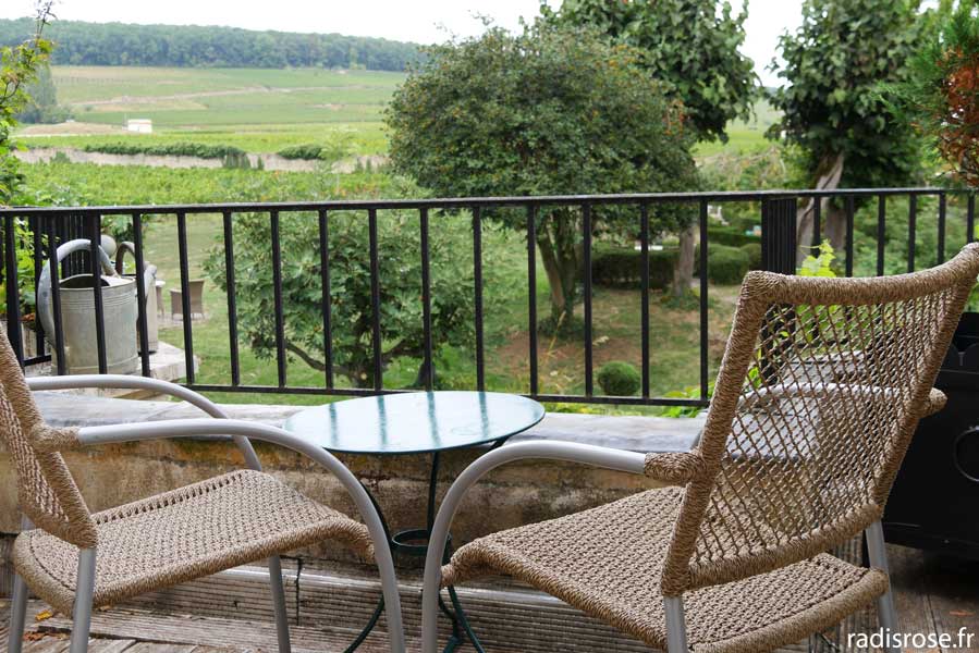 Chambre avec terrasse, Villa Louise, hôtel de charme à Aloxe-Corton près de Beaune en Bourgogne