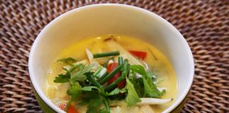 Recette soupe coco poulet citronnelle thaïlandaise