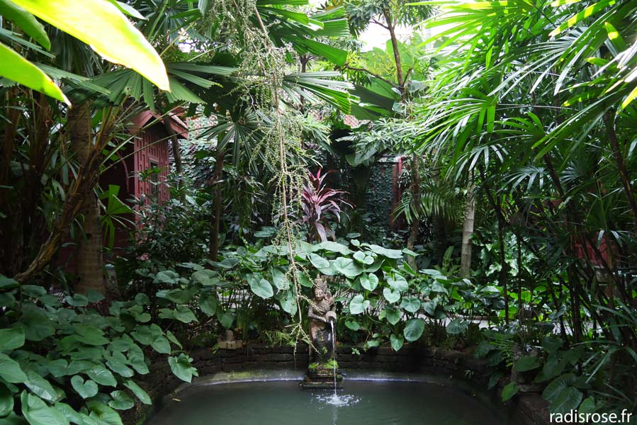 Maison de Jim Thompson à Bangkok en Thaïlande, jardin tropical
