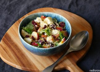 Recette salade de quinoa pomme cranberries feta