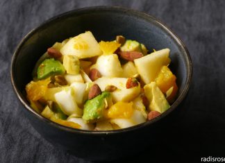 recette Salade endive poire orange
