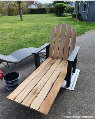 Tuto fauteuil de jardin en bois de palette
