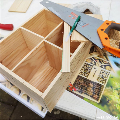 Tuto : comment fabriquer hôtel à insectes pour le jardin, fabriquer une boîte en bois