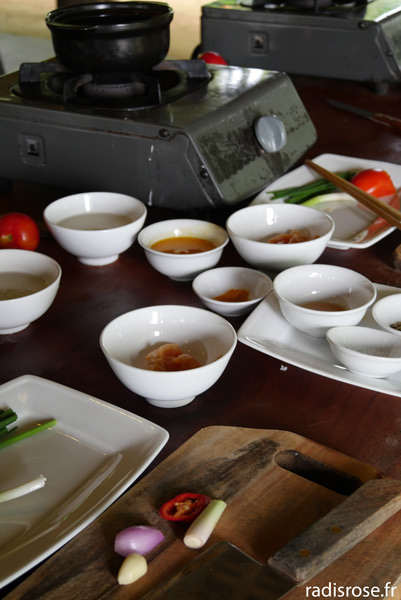 Cours de cuisine vietnamienne au Red Bridge Restaurant à Hoi An au Vietnam