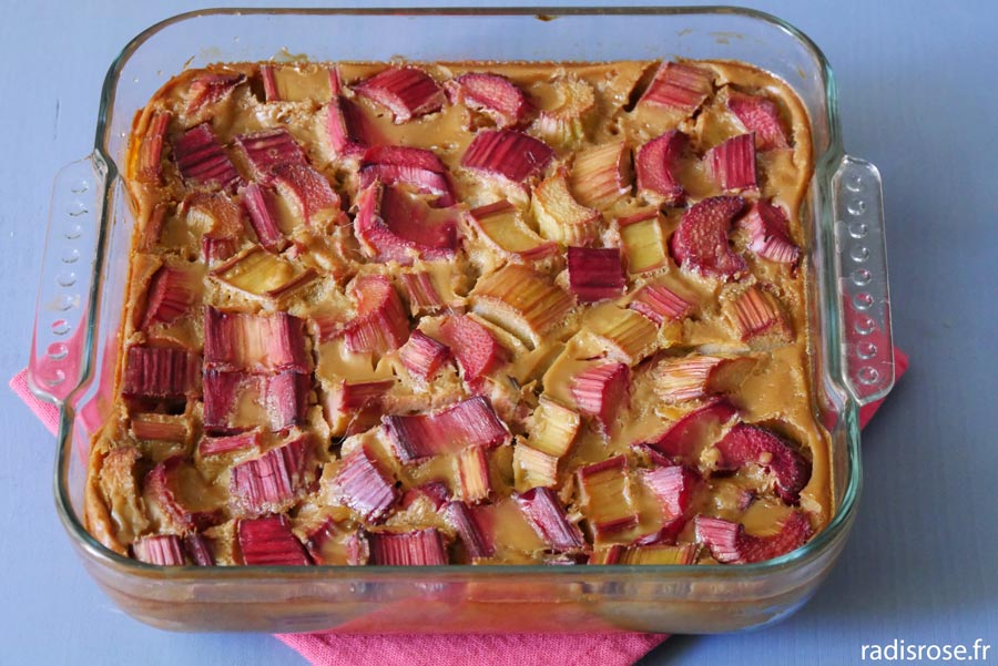 Recette Clafoutis rhubarbe gingembre
